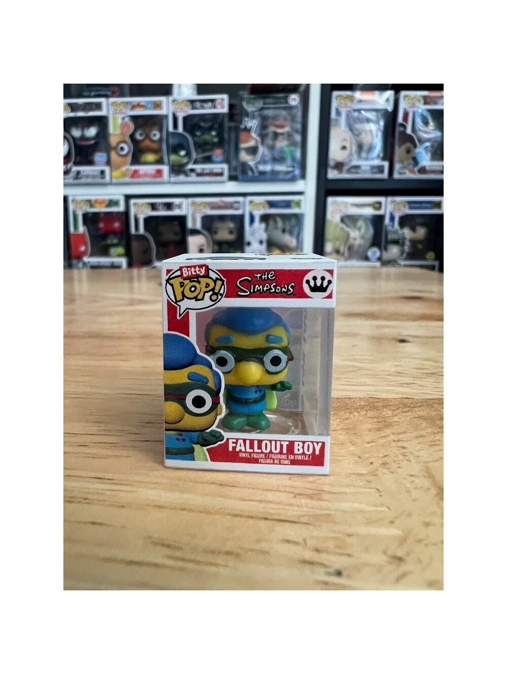 HYPER RARE CHASE BITTY Fallout Boy 1-Inch Funko Pop #1655 Simpsons Milhouse TV